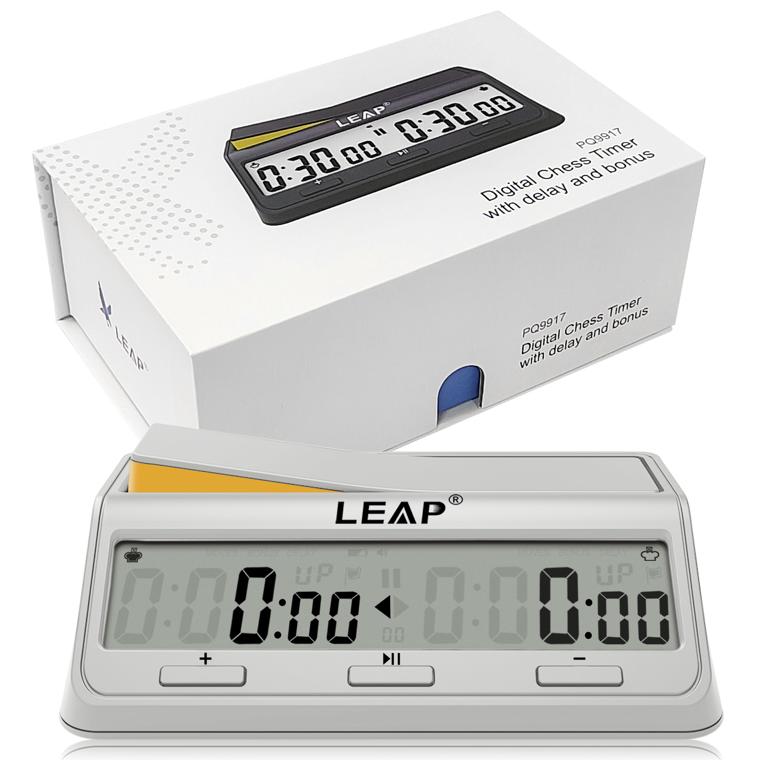 PQ9917 White Chess Clock